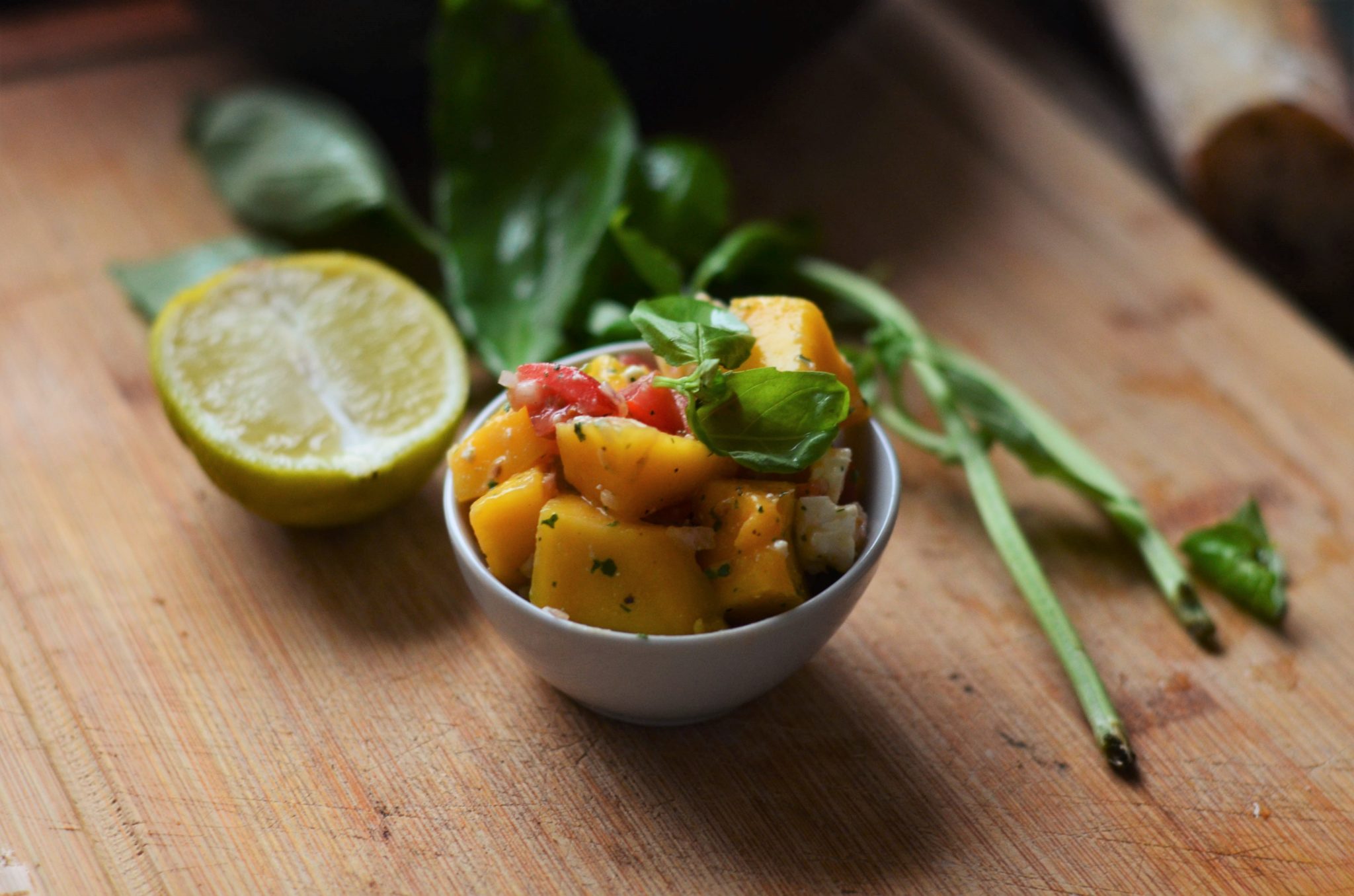Salade de mangue au citron vert Marine Boni Diététicienne Nutritionniste à Nantes